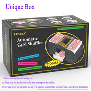 FEIERYA Automatic Card Shuffler 1/2/4/6 Decks | Battery-Operated Electric Playing Card Shuffler for Home Card Game,Board Game Nights,Poker,Travel
