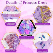 Meland Light Up Princess Dress for Girls Ages 3-10, Dress Up Toy Gift Set | Designed for party, Christmas Birthday gift, Halloween costume, detailed with sequin bodice, soft lining, comfortable to wear