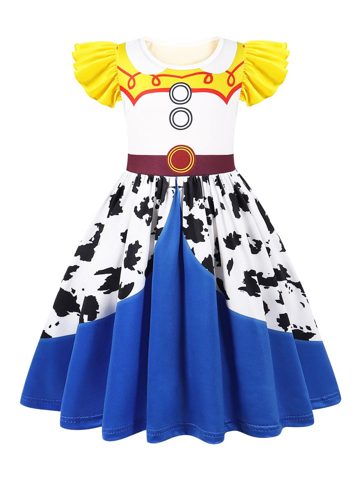 Cowgirl Costume Girls Toddler Princess Dress Up Halloween Cosplay Outfits