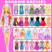 138 Pcs Doll Clothes and Accessories, 5 Wedding Gowns 9 Fashion Dresses 3 Tops 3 Pants 3 Bikini Swimsuits 20 Shoes for 11.5 inch Doll Christmas Stocking Stuffers Girls Gift Age 5-7 8-10