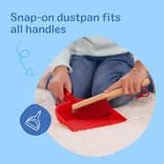 Melissa & Doug Dust Sweep Mop 6-Piece Wooden Cleaning Toy Set | 6 Pcs, Cleaning Pretend Play, Wooden Broom, Mop, Duster, Dustpan, Brush, Toy Storage Stand, Preschool Toys for Kids, Ages 3+