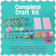 Pretty Me Headband Making Kit for Girls - Arts & Crafts Easter Gift - Make Your Own Fashion Headbands for Kids - DIY Hair Accessories - Gift for Ages 5-12 Year Old Girl - Little Kids Art & Craft Gifts
