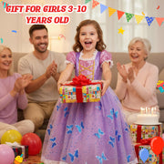 Meland Light Up Princess Dress for Girls Ages 3-10, Dress Up Toy Gift Set | Designed for party, Christmas Birthday gift, Halloween costume, detailed with sequin bodice, soft lining, comfortable to wear