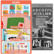 Teefrye Toddlers Busy Board Montessori Toys for Old 1-3 Year Girl Busy Book | Educational Activity Board Sensory Travel Toy Ages 2-4 Birthday Gift Learning Fine Motor Skills Toy Quiet Book juguetes niñas