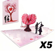 3D Pop-Up Valentine’s Day & Anniversary Love Tree Greeting Card
