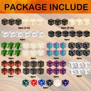 78 Pieces MTG Dice Counters Bulk Life Keyword Counter Dice Set Plus 1/+1 Buff Ability Tokens for MTG, TCG, Cards Gaming Accessories