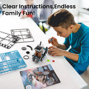 Sillbird 12-in-1 Solar Robot Building Kit STEM Gift for Boys Ages 8-13 | Powered by the Sun, Engineering Skills, DIY Educational Kit, Birthday Presents for Kids, Buildable Learning Set, 190 Pieces