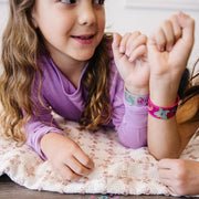 Melissa & Doug Design-Your-Own Bracelets Jewelry Making Craft Kit | DIY Jewelry, 4 Reversible Bracelets, 100+ Gem & Glitter Stickers, Arts & Crafts Activity, Preschool Toys for Kids, Ages 4+