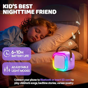 IROO Mini Karaoke Machine for Kids, Birthday Gifts Toys for Girls Ages 3-12 | 2 Wireless Mics, 5 Voice Effects & 1-Month KaraFun Premium, Bluetooth Speaker, Portable MP3 Player For Family Home Party