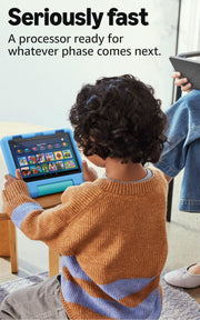 Amazon Fire HD 8 Kids tablet (newest model), ages 3-7 | 4GB memory, Includes ad-free and exclusive content, parental controls and 13-hr battery, 64GB, Blue