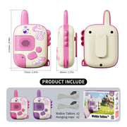 Walkie Talkies Toys for Girls:Unicorn Toys 2 Pack Birthday Gifts for 3 4 5-7 8 Year Old Girls Toy for 4 5 6 7 8-10 Year Old Camping Outdoor Game,Christmas Stocking Stuffers for Girls Kids