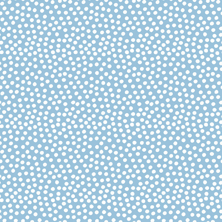Dear Sweethearts Irregular Polka Dots Yardage – Blue | American Jane | In Stock