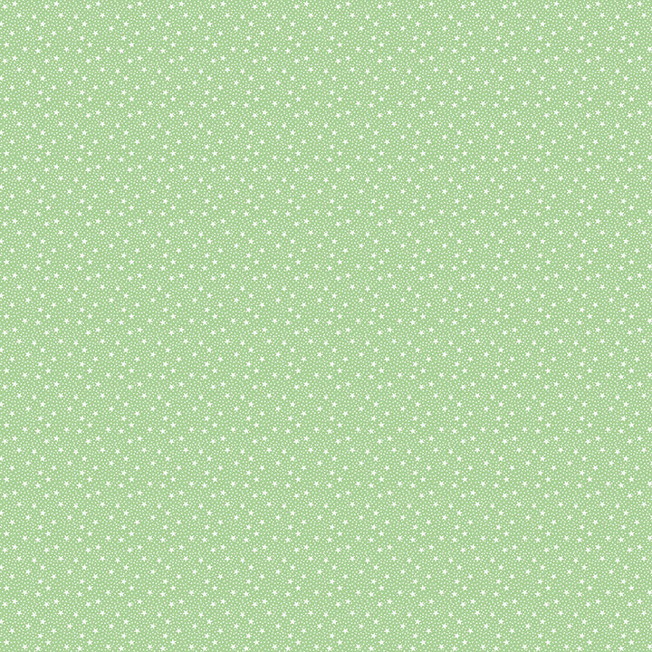 Dear Sweethearts Tiny Stars & Dots Yardage – Green | American Jane | In Stock