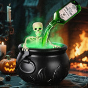 Cauldron Halloween Decor (With Magic Floating Potion Bottles & Diffuser)