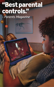 Amazon Fire HD 10 Kids Pro tablet (newest model) ages 6-12. Bright 10.1" HD screen, includes ad-free content, robust parental controls, 13-hr battery and slim case for older kids, 32 GB, Nebula