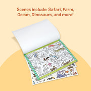Melissa & Doug Seek & Find Sticker Pad Animals Activity Toy | 21 Pages, 14 Animal Scenes, 400 Color-Coded Stickers, Matching & Coloring Skills, Arts & Crafts Travel Toys for Kids, Ages 4+