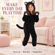 Corespe Cat Costume Kids Halloween Animal Onesie for Girls Boys