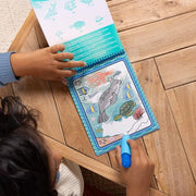 Melissa & Doug On the Go Water Wow! Under the Sea Color-Reveal Activity Pad | 4 Reusable Coloring Boards, Refillable Water Pen, Mess-Free Travel Toys, Arts & Crafts, Preschool Toys for Kids, Ages 3+