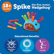 Learning Resources Spike The Fine Motor Hedgehog, Toddler Learning Toys, Fine Motor and Sensory Toys, Educational Toys for Toddlers, Montessori Toys, Ages 18+ Months,14 Pieces