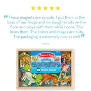 Melissa & Doug Wooden Animal Magnets 20-Piece Set with Storage Box | 20 Wooden Animal Magnets, Fine Motor Sorting Play, Storytelling Pretend Play, Toddler Learning Toys for Kids, Ages 2+