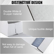 Trading Card Storage Box, 10-Pack 1100 Count White Corrugated Cardboard Box | Bulk Sports Storage Box for TCG/Magic/Mtg Basketball Card, Collectible Trading Cards