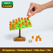 Creature Crash - The Capybara Balancing Game by Relatable | Family Game Night Pick, Includes 49 Capybaras, Balancing Board, Pillar Base, Die & Instructions