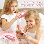 kidzkube Hair Gem Stamper Kit, Birthday Toys for Girls Ages 3-12 | Bling Hair Jewels for Girls Toys, Hair Styling Tool with Reusable Diamonds,Stocking Stuffers