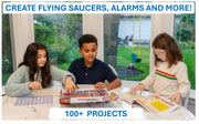 SNAP CIRCUITS Jr. SC-100 STEM Electronics Kit, 100+ Projects, Ages 8+ | Build 100+ STEM projects with 28 snap-together parts and a full-color project manual
