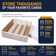 Trading Card Storage Box, 2-Pack, 3200 Count Monster Box, Woodhaven | Made in the USA