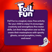 Skillmatics Foil Fun Halloween Craft, Foil Art Activity, Gift for Kids | 200+ Stickers, Travel Toys, Mess-Free, Screen-Free, Fine Motor Skills, Boys & Girls Ages 4, 5, 6, 7, 8, 9