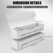 Trading Card Storage Box, 10-Pack 1100 Count White Corrugated Cardboard Box | Bulk Sports Storage Box for TCG/Magic/Mtg Basketball Card, Collectible Trading Cards