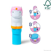 Melissa & Doug Sticker Wow!™ 24-Page Activity Pad and Sticker Stamper, 300 Stickers, Arts and Crafts Fidget Toy Collectible Character – Unicorn Creative Play Travel Toy for Girls and Boys 3+