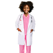 Meland Doctor Costume for Kids 3-10, Pretend Play Career Dress Up with Bag | Career exploration gift for boys girls Halloween, birthday, every day dress up, confortable for active kids