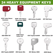 24 / 42  Premium Heavy Equipment Keys Master Set