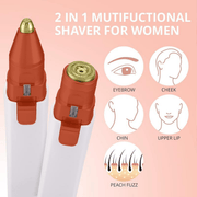 2-in-1 Women's Eyebrow and Facial Hair Removal Device