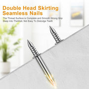 Double-Headed Skirting Thread Seamless Nail Non Marking