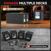 Kabinka 5-in-1 MTG Commander Deck Box, Holds 400+ Double-Sleeved Cards