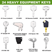 24 / 42  Premium Heavy Equipment Keys Master Set