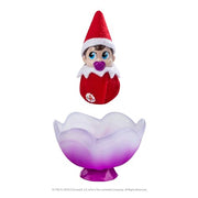 The Elf on the Shelf Frost Pips Mini Blooms Elf Baby Girl with Blue Eyes | Includes a Frost Pips Elf Baby Girl with blue eyes and Frost Flower Cradle.