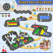 Magnetic Tiles - Road Set, Magnetic Building Blocks, Preschool Montessori Toys Gift for 3+ Year Old Boys and Girls, Sensory Christmas Toys for Kids Aged 3-5 and 4-8, Ideas for Kid with Autism