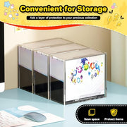 Kisbox ETB Protector Case, 5mm ETB Acrylic Display Case, Clear Ultra Acrylic Boxes for Display Compatible with Elite Trainer Box, Dustproof and Waterproof Display Box
