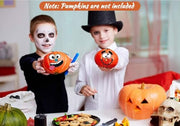 Halloween Mini Pumpkin Decorating Stickers for Kids Toddlers Party Favors | 18 sheets, 36 pack, small, pumpkin face stickers, treat gifts