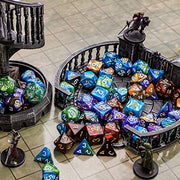 CiaraQ Polyhedral Dice Set - DND Role Playing Dice | Acrylic RPG Dice for Dungeons and Dragons MTG Table Games, Multi-color, 35pcs