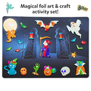 Skillmatics Foil Fun Halloween Craft, Foil Art Activity, Gift for Kids | 200+ Stickers, Travel Toys, Mess-Free, Screen-Free, Fine Motor Skills, Boys & Girls Ages 4, 5, 6, 7, 8, 9