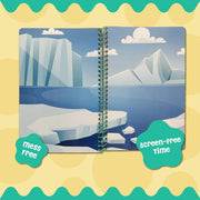 Stick4Ever Jelly Sticker Book® - for Kids - Waterproof, Easy to Clean Reusable Sticker Book for Toddlers- Reusable Road Trip Activities for Kids - Stocking Stuffers for Toddlers (Animals)