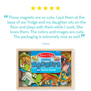 Melissa & Doug Wooden Animal Magnets 20-Piece Set with Storage Box | 20 Wooden Animal Magnets, Fine Motor Sorting Play, Storytelling Pretend Play, Toddler Learning Toys for Kids, Ages 2+