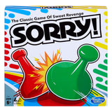 Sorry! Board Game for Kids Ages 6 and Up; Classic Hasbro Board Game; Each Player Gets 4 Pawns; Family Game