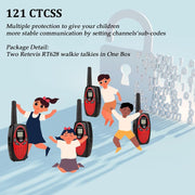 Retevis RT628 Walkie Talkies for Kids, Toys for 6-12 Year Old Girls Boys | Outdoor Camping Hiking Games, Birthday Gift, Kids Walkie Talkies Easy to Use, Keypad Lock, 22 Channels 2 Way Radio Toy