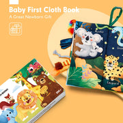 hahaland Baby Books 0-6 Months,Infant Tummy Time Toy Sensory Toys | 6 to 12 Months Touch Feel Book Travel Toy Gifts for Boy Girl 0-3 Month Baby Shower Birthday Easter Basket Stuffers 1PCS