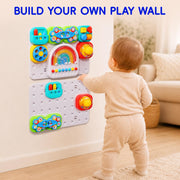 auby Busy Board 3.0 Detachable & Assemblable Toy for Toddlers 1+ | Portable Learning Activity Board with 7 Travel-Friendly Tools, Fine Motor Skills Development
